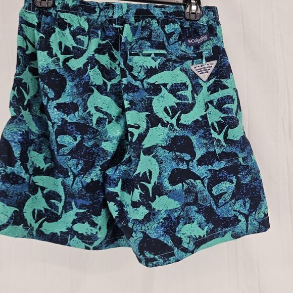 Columbia Mens S Small Swim Trunks Blue Board Shorts Super Backcast Water - Picture 5 of 8